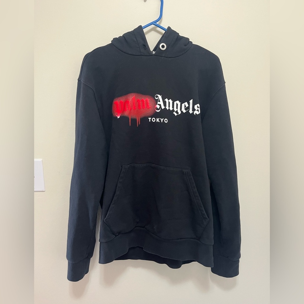 Palm Angels spray paint hoodie XS